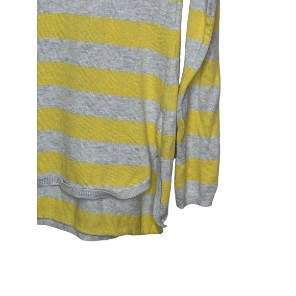 Old Navy Women's Sweater Striped Long Sleeve Lightweight Gray/Yellow‎ Sz. Medium - Picture 4 of 11